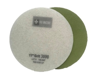 17 Inch 3000 Grit Very Fine Green No.4 Burnishing Pad